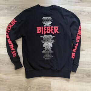 Justin Bieber Team Bieber 2017‎ Stadium Tour Sweat Shirt Concert Merch Unisex S